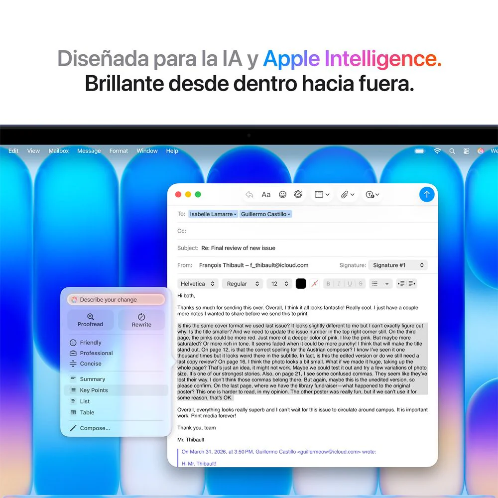 MacBook Neo de 13 pulgadas: Chip A18 Pro de Apple con CPU de 6 nĂșcleos y GPU de 5 nĂșcleos, Magic Keyboard con Touch ID, 512 GB SSD - Ăndigo - Image 7