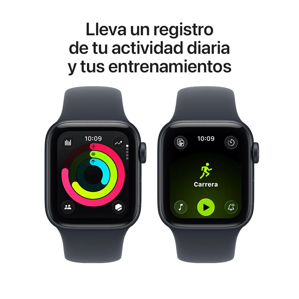 Apple Watch SE 3 GPS • Caja de aluminio color medianoche de 44 mm • Correa deportiva color medianoche - S/M - Image 6