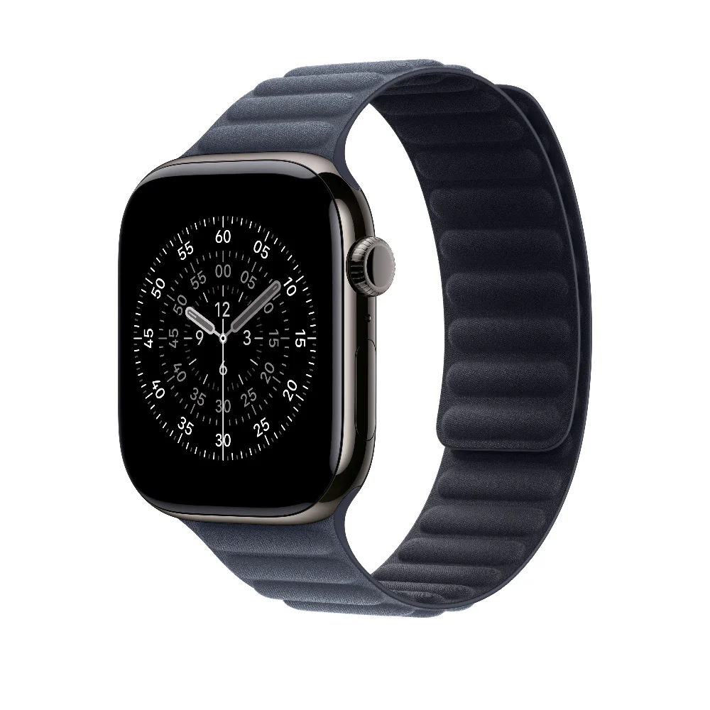 Correa de eslabones magnéticos azul marino para caja de 46 mm – S/M - Image 2