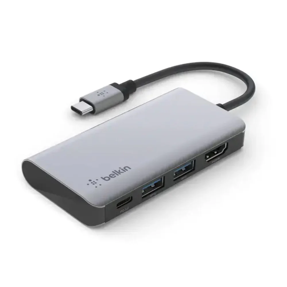 Adaptador Multipuerto Belkin USB-C 4 en 1 - Plata - Image 2