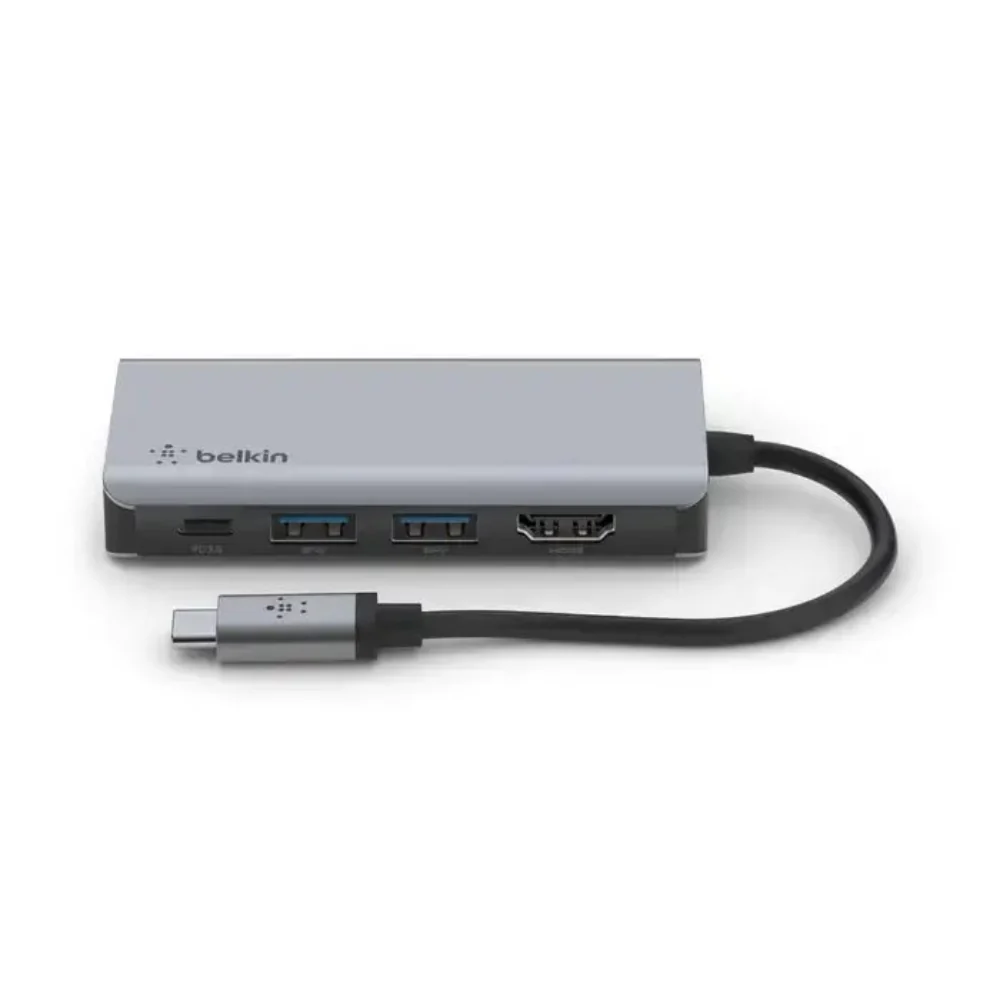 Adaptador Multipuerto Belkin USB-C 4 en 1 - Plata - Image 3