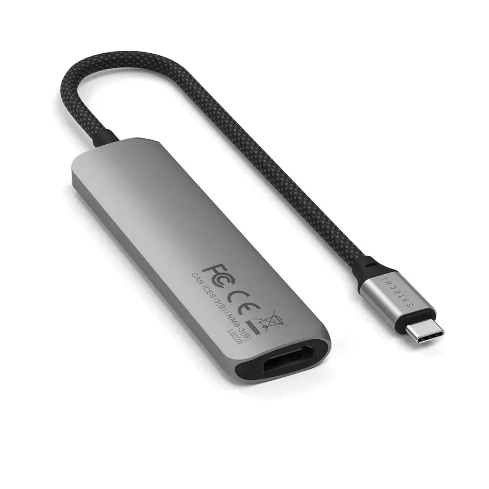 Adaptador Multipuerto Satechi Slim 4 en 1 USB-C - Gris Espacial - Image 5