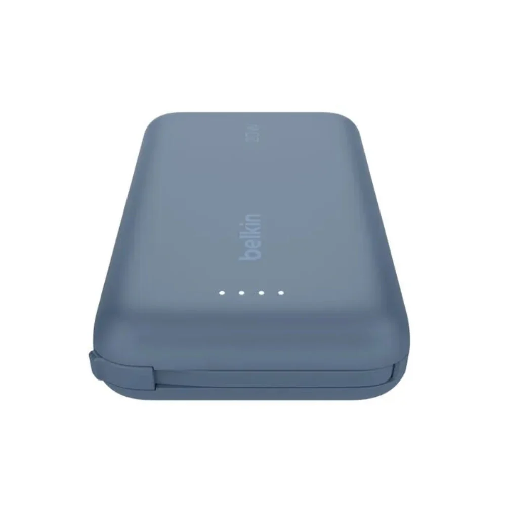 Bateria Externa Belkin 10K con Cable USB-C Integrado 20W - Azul - Image 4