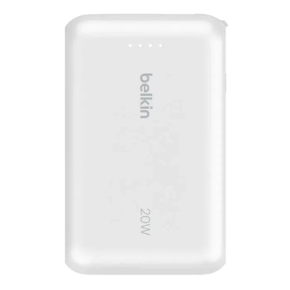 Bateria Externa Belkin 10K con Cable USB-C Integrado 20W - Blanca - Image 6