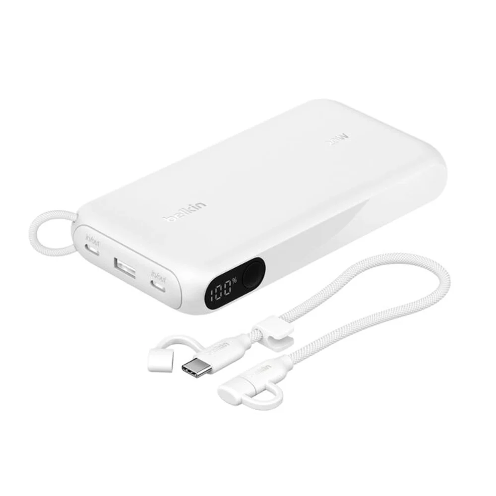 Batería Externa Belkin 20K con 2 USB-C - Blanco - Image 4