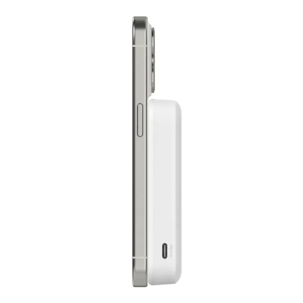 Batería Magnética Inalámbrica Belkin Qi2 15W 8000 mAh + Soporte - Blanca - Image 6