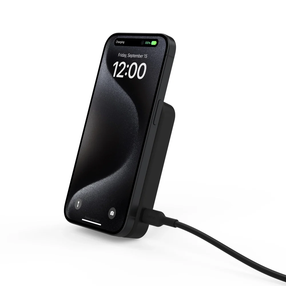 Batería Magnética Inalámbrica Belkin Qi2 - 8000 mAh + Soporte - Negro - Image 8