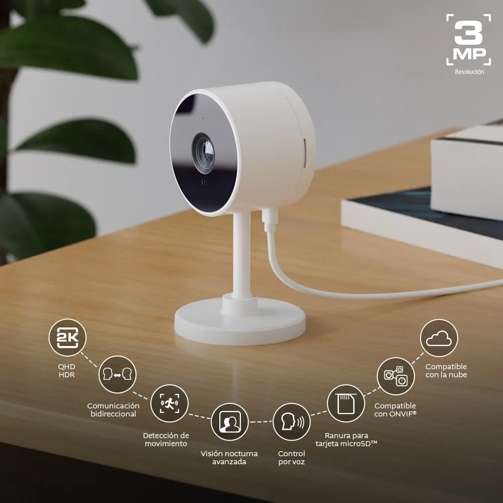 Cámara Inteligente Nexxt SMART WI-FI - Blanco - Image 2