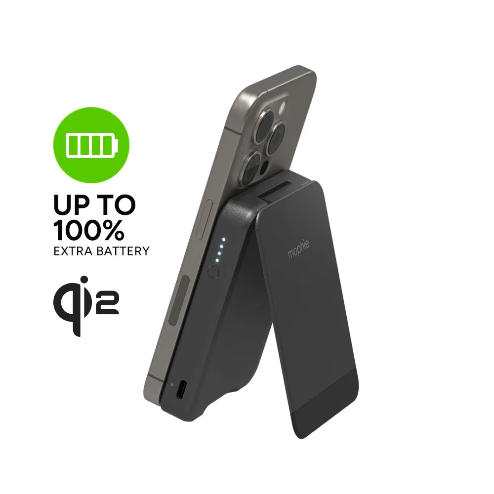 Cargador Inalambrico Mophie Qi2 Snap+ Powerstation Mini 5.000 mAh - Negro - Image 3