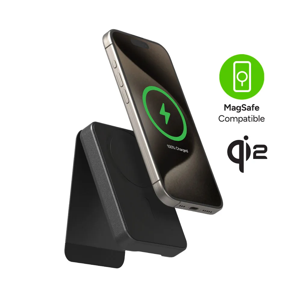Cargador Inalambrico Mophie Qi2 Snap+ Powerstation Mini 5.000 mAh - Negro - Image 5