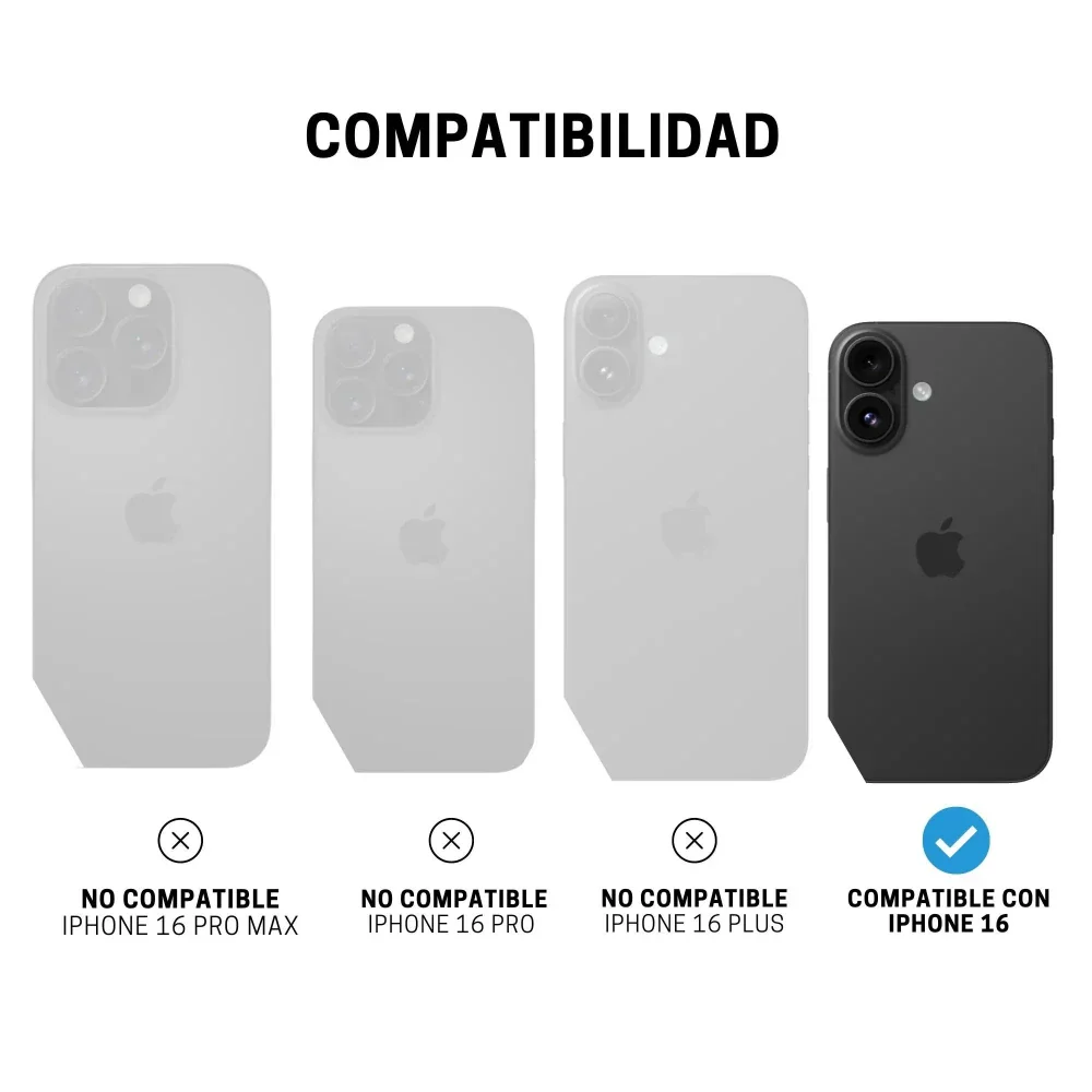 Case ItSkins Hybrid R Clear con MagSafe para iPhone 16 - Transparente - Image 10