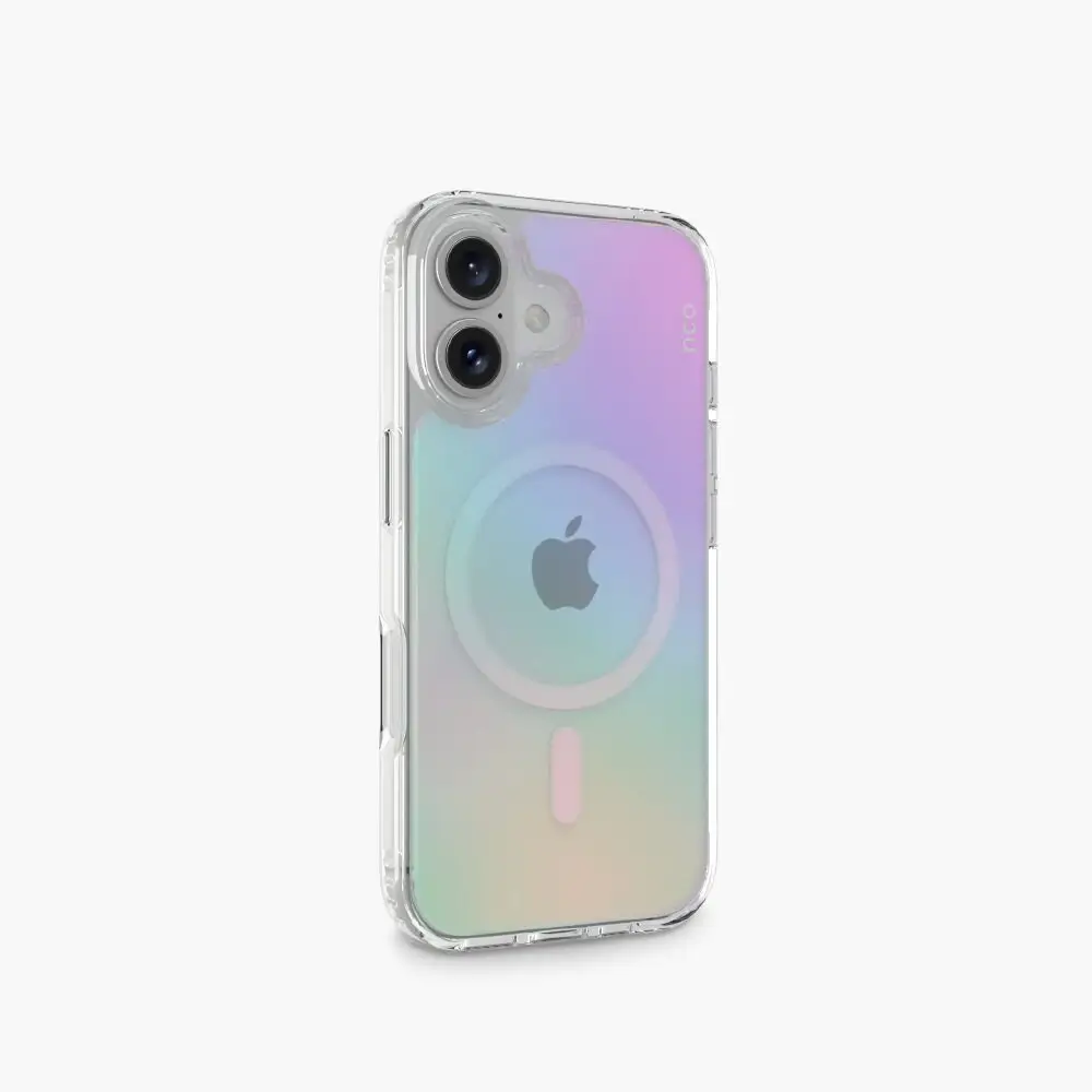 Case NCO SafeCase Clear con MagSafe para iPhone 16 - Multicolor