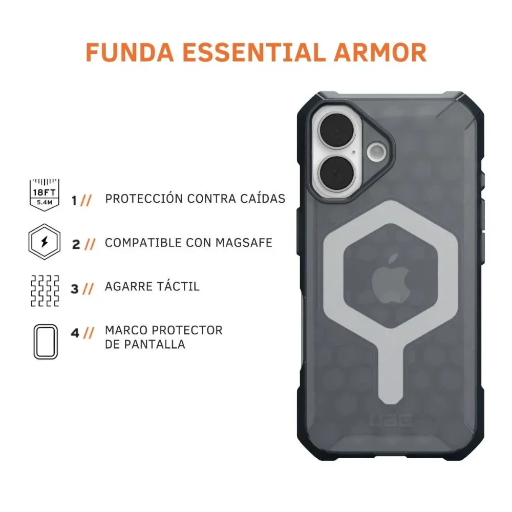 Case UAG Essential Armor con Magsafe para 16 - Gris Oscuro - Image 4