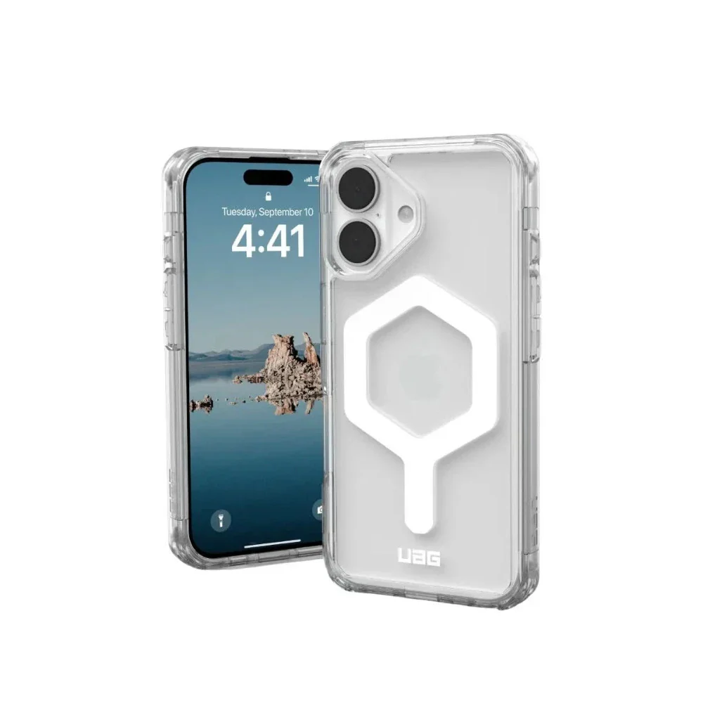Case UAG Plyo con Magsafe para 16 Plus - Transparente/Blanco - Image 9
