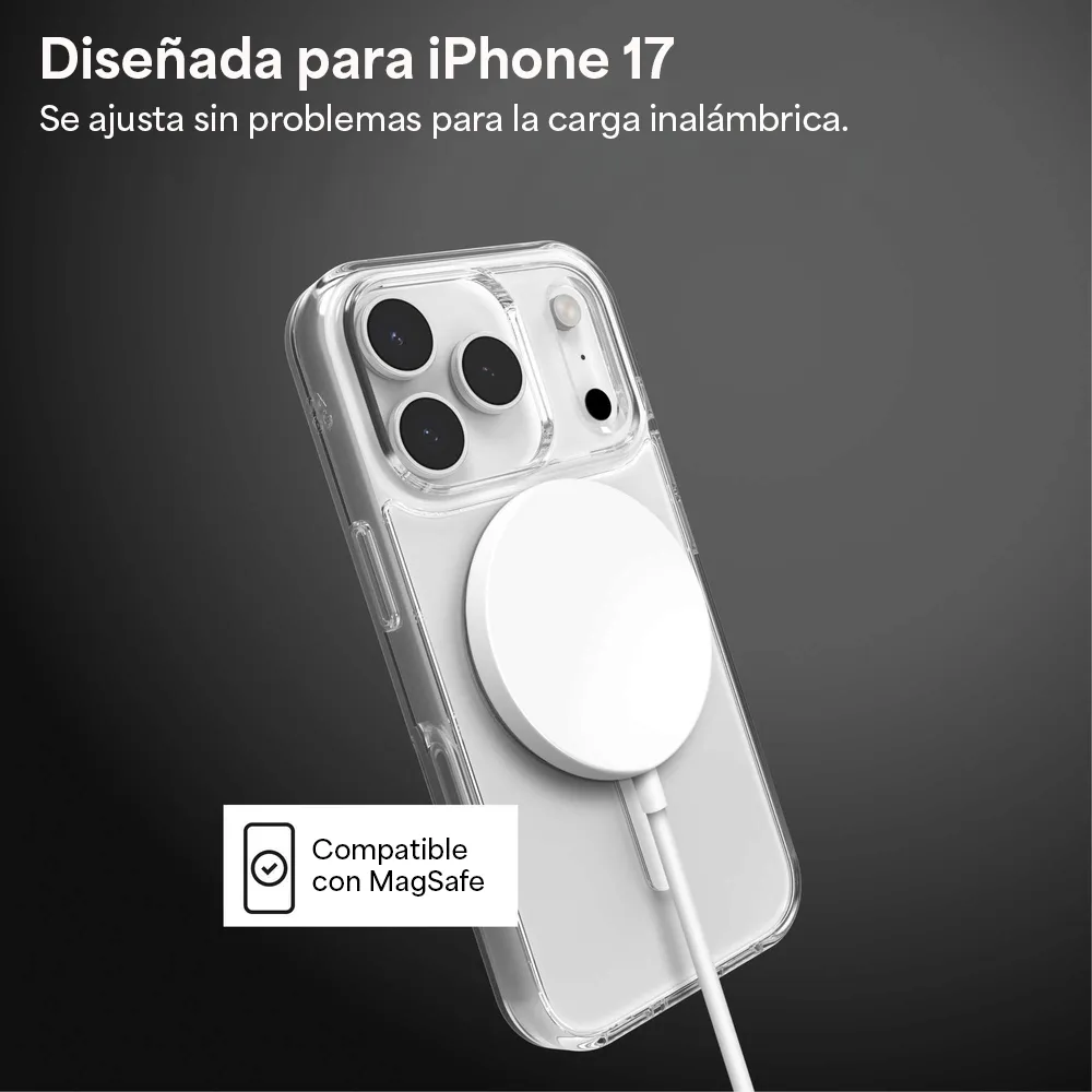 Case Zagg Crystal Palace Snap Magsafe para iPhone 17 Pro - Transparente - Image 4