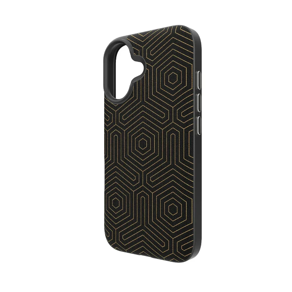Case Zagg London Snap con Magsafe para iPhone 16 - Hexágonos Negro - Image 10