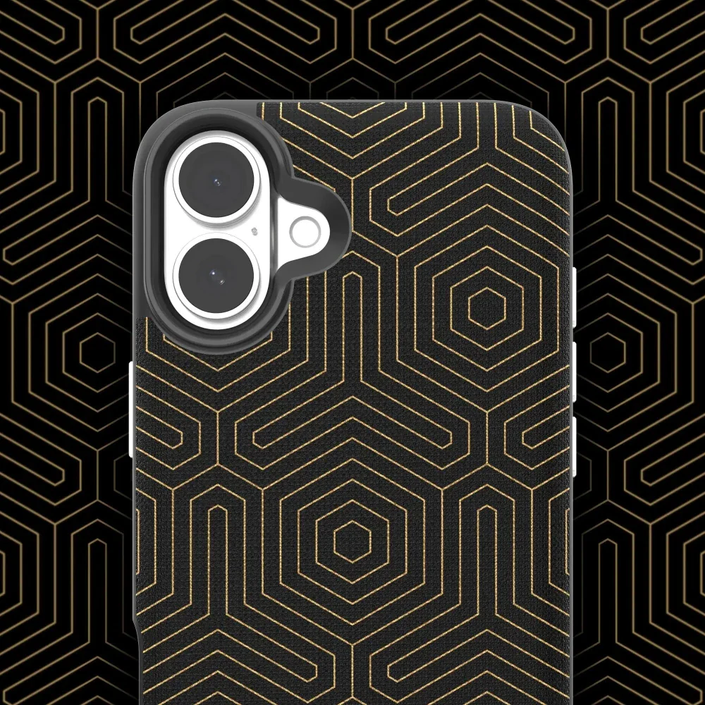 Case Zagg London Snap con Magsafe para iPhone 16 - Hexágonos Negro - Image 8