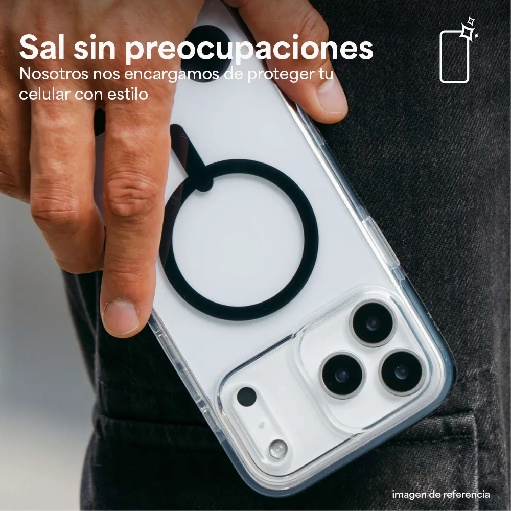 Case ZAGG Santa Cruz con MagSafe KS para iPhone 17 Air - Negro Medianoche - Image 10