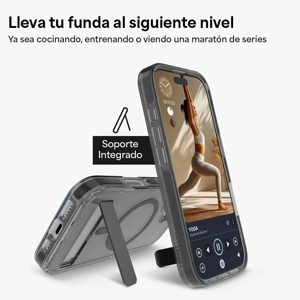 Case ZAGG Santa Cruz con MagSafe KS para iPhone 17 Air - Negro Medianoche - Image 11