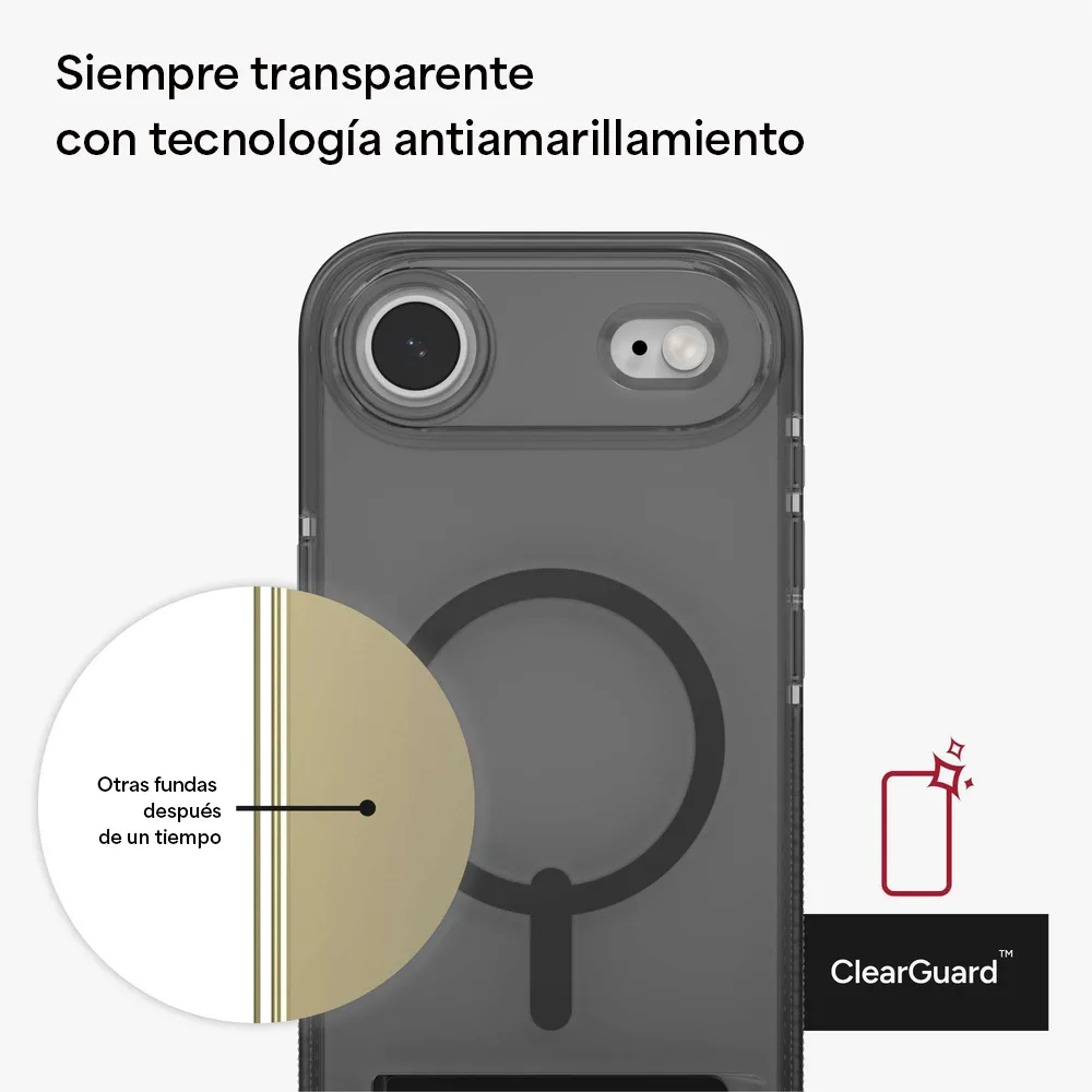Case ZAGG Santa Cruz con MagSafe KS para iPhone 17 Air - Negro Medianoche - Image 8