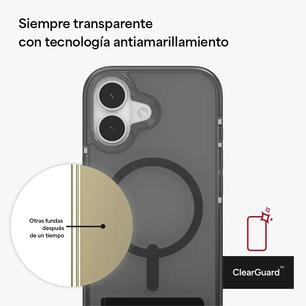 Case ZAGG Santa Cruz con MagSafe KS para iPhone 17 - Negro Medianoche - Image 5