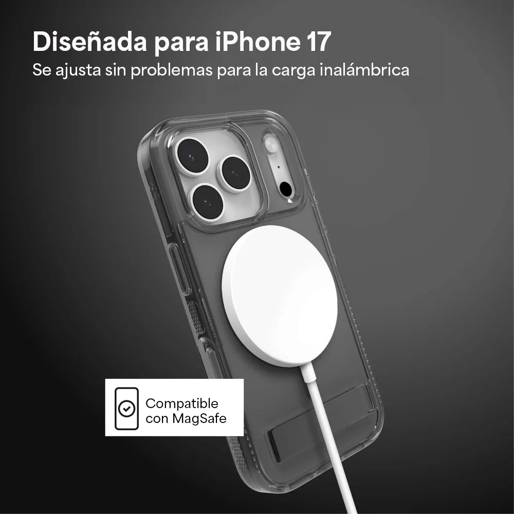 Case ZAGG Santa Cruz con MagSafe KS para iPhone 17 Pro Max - Negro Medianoche - Image 3