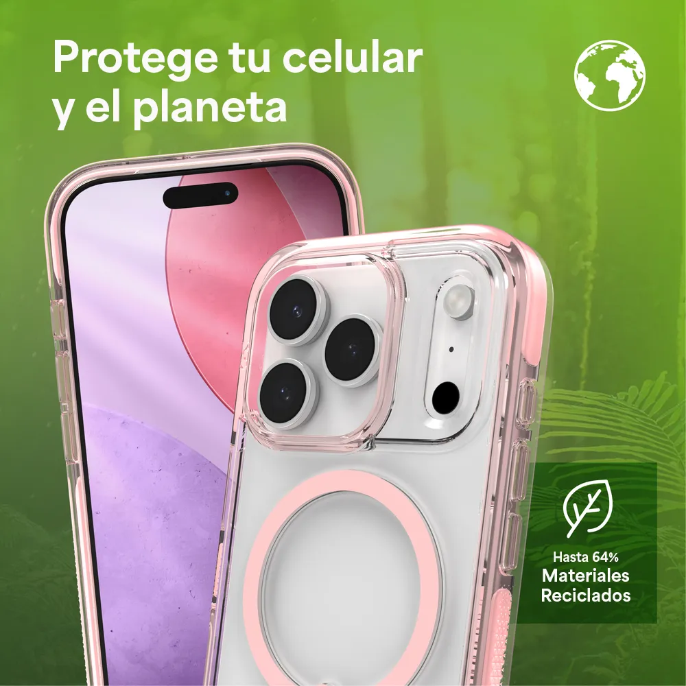 Case ZAGG Santa Cruz con MagSafe KS para iPhone 17 Pro - Rosa Pastel - Image 10