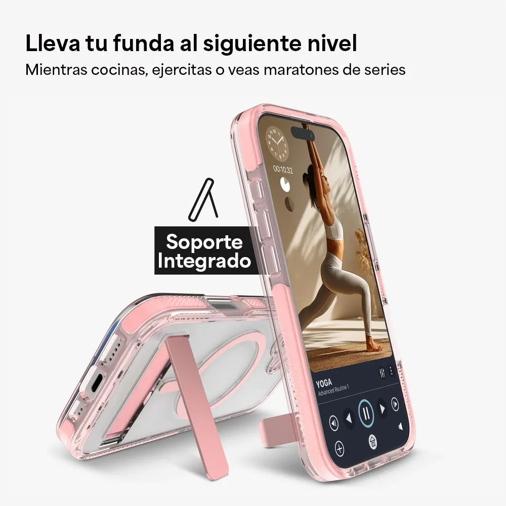 Case ZAGG Santa Cruz con MagSafe KS para iPhone 17 Pro - Rosa Pastel - Image 6