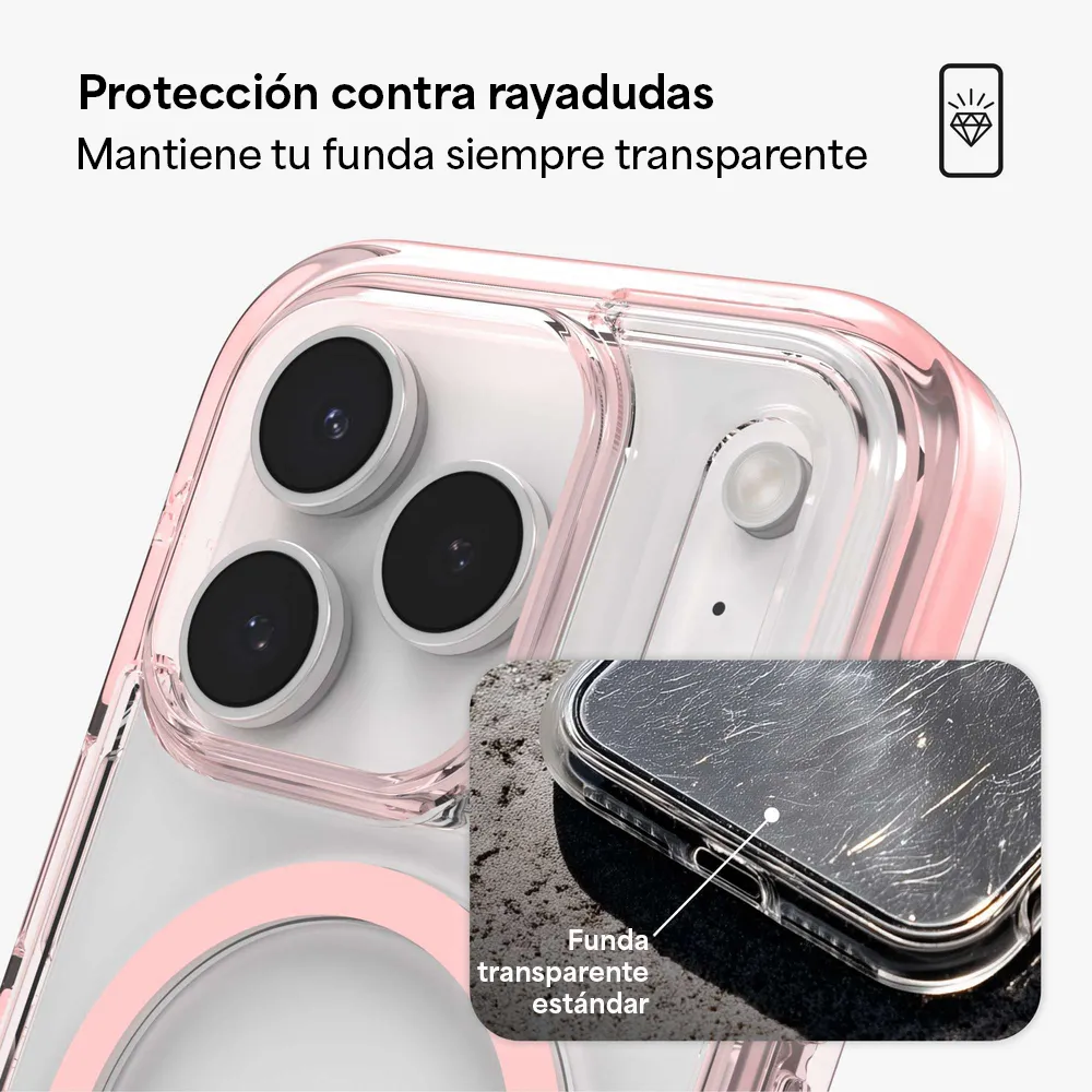 Case ZAGG Santa Cruz con MagSafe KS para iPhone 17 Pro - Rosa Pastel - Image 7