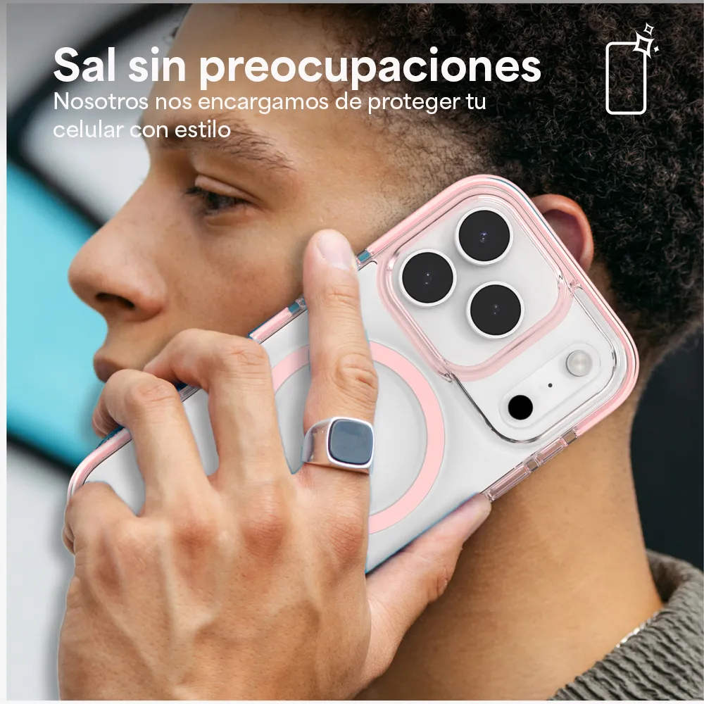 Case ZAGG Santa Cruz con MagSafe KS para iPhone 17 Pro - Rosa Pastel - Image 8
