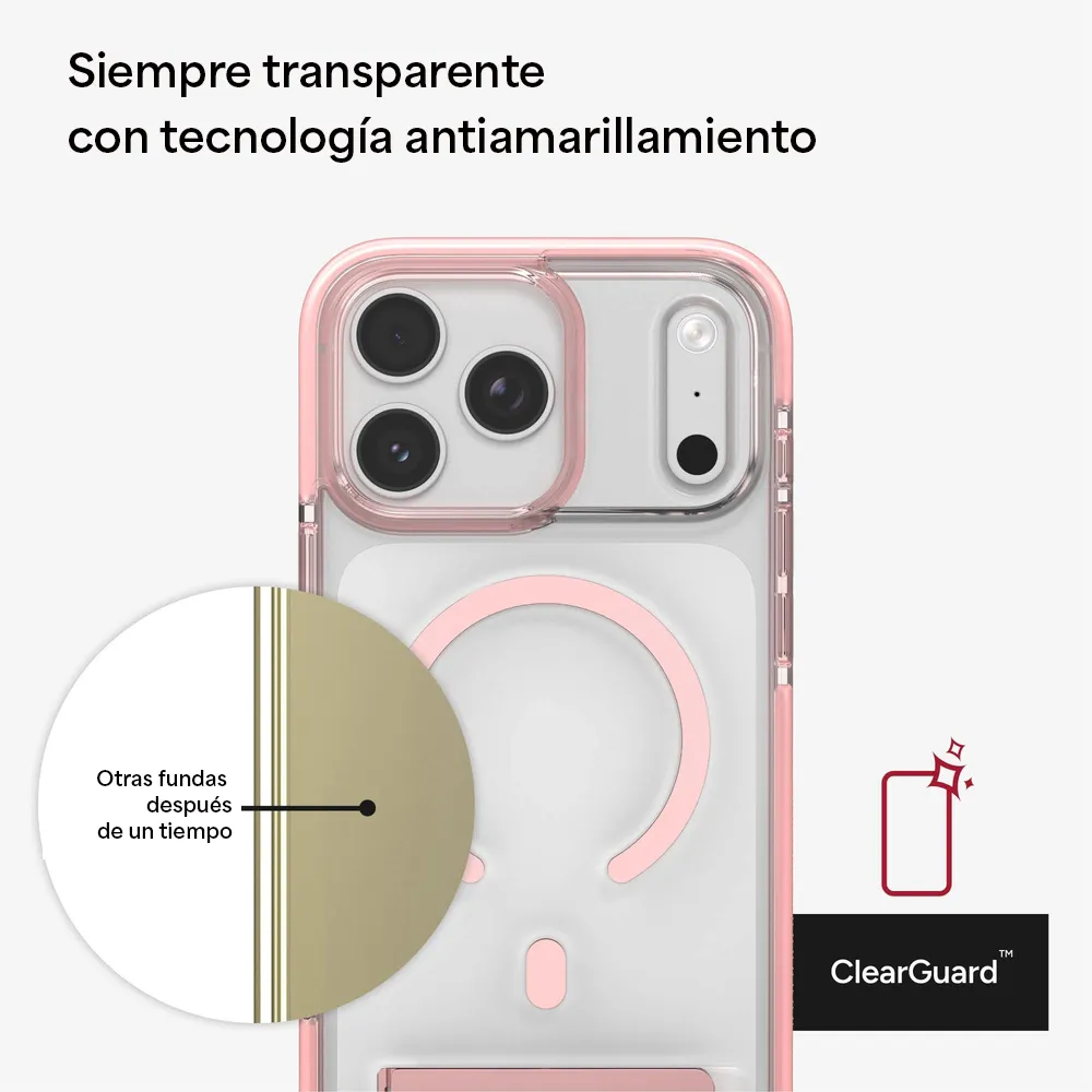 Case Zagg Santa Cruz Snap Magsafe KS para iPhone 17 Pro Max - Rosa Pastel - Image 4