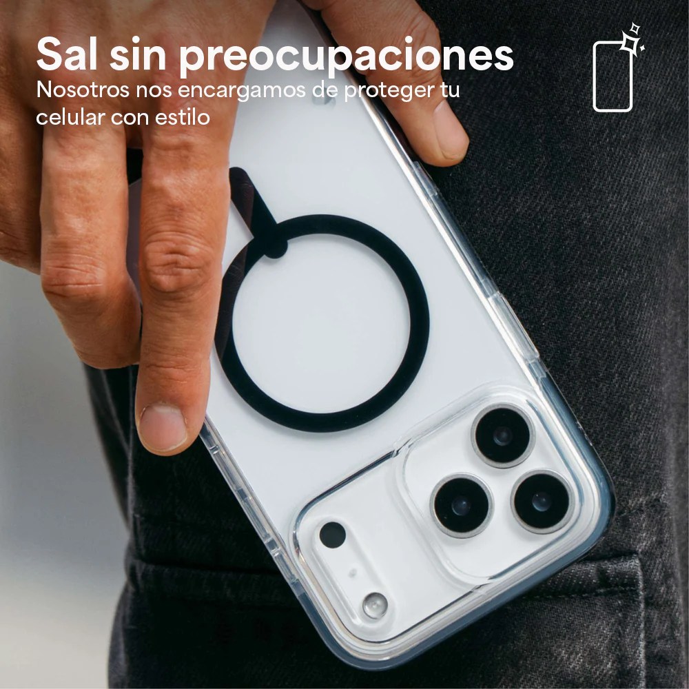 Case ZAGG Santa Cruz Snap MagSafe KS para iPhone 17 Pro - Plata - Image 6