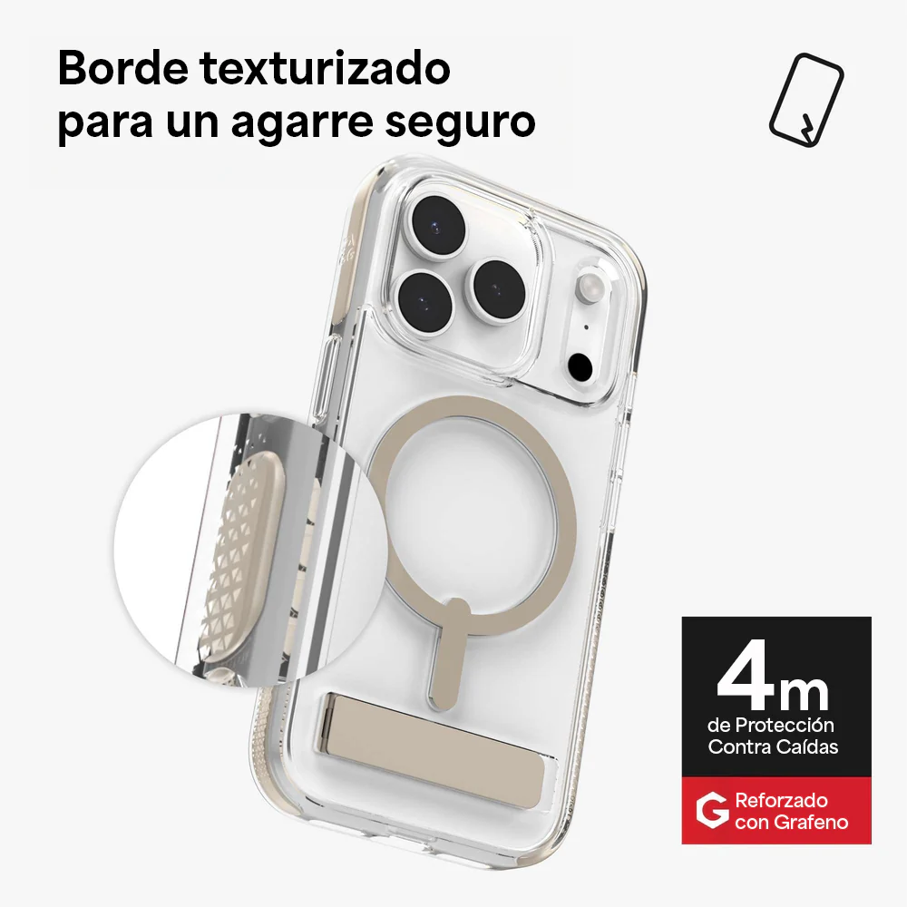 Case ZAGG Santa Cruz Snap MagSafe KS para iPhone 17 Pro - Titanio - Image 5