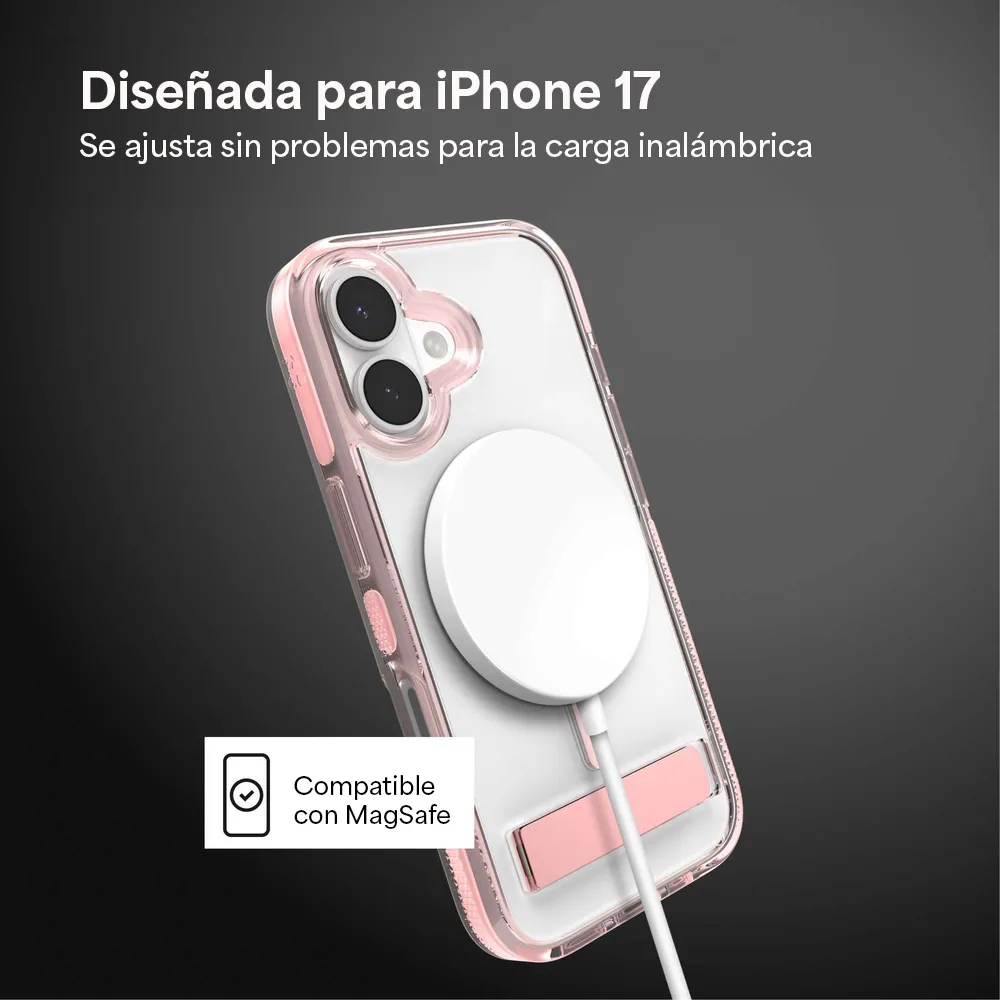 Case Zagg Santa Cruz Snap Magsafe KS para iPhone 17 - Rosa Patel - Image 3
