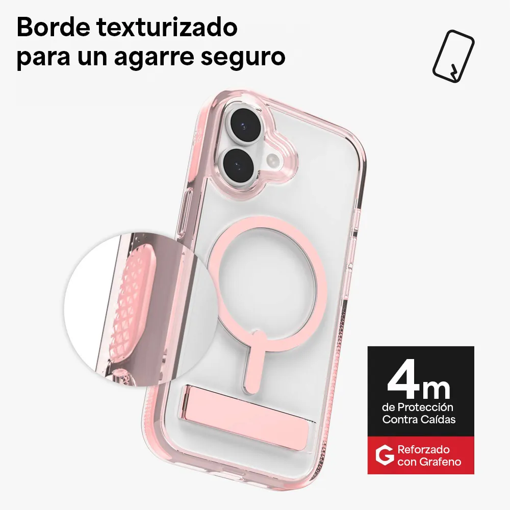 Case Zagg Santa Cruz Snap Magsafe KS para iPhone 17 - Rosa Patel - Image 5