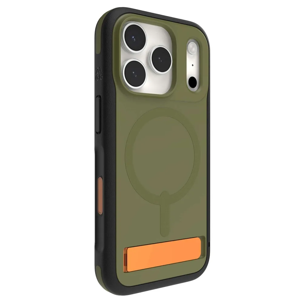 Case ZAGG Sedona Snap MagSafe KS para iPhone 17 Pro Max - Verde Musgo