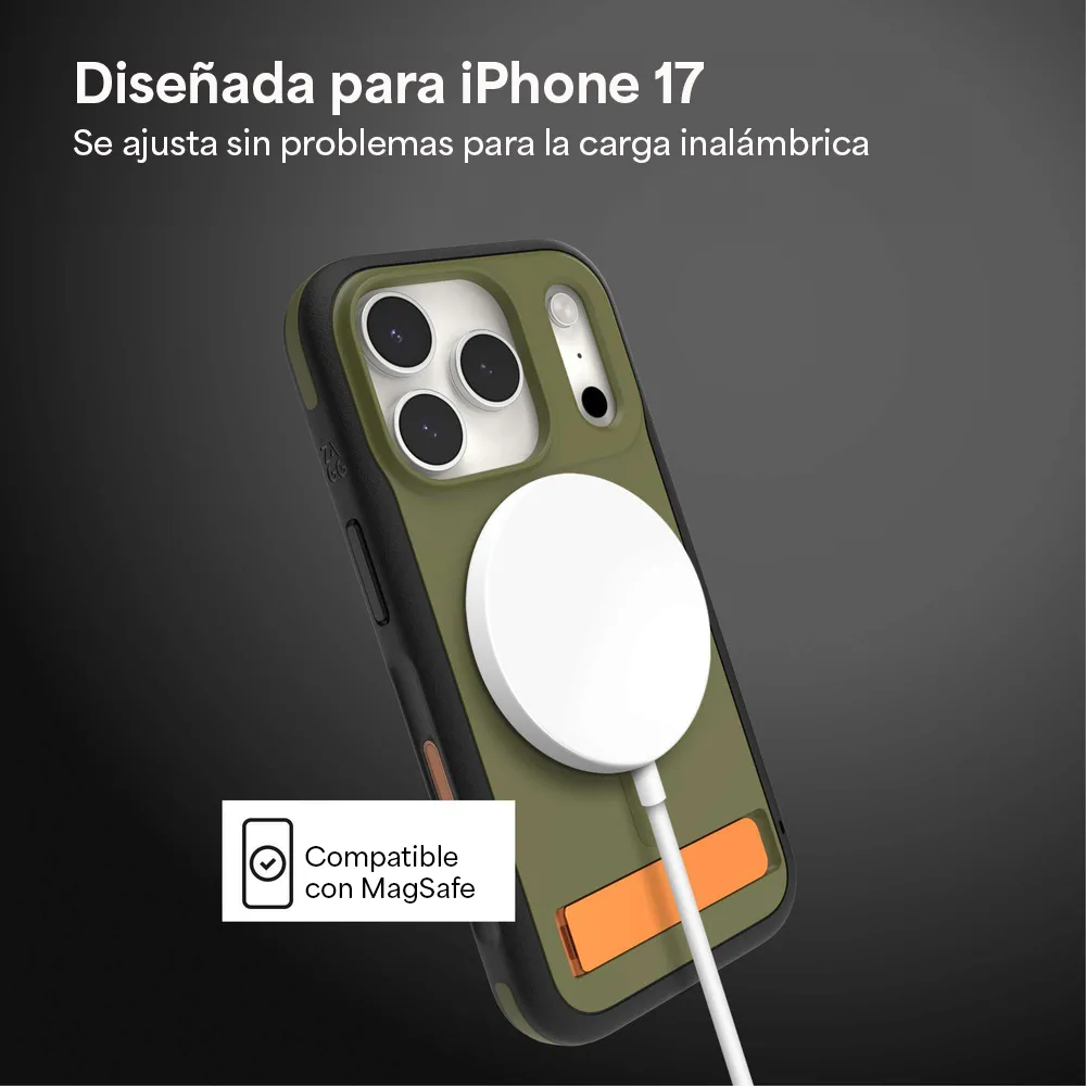 Case ZAGG Sedona Snap MagSafe KS para iPhone 17 Pro Max - Verde Musgo - Image 3