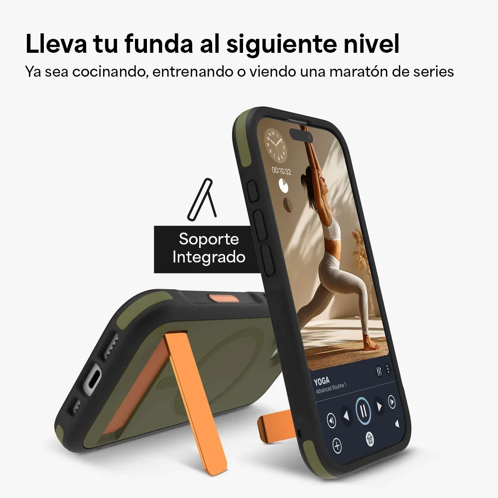 Case ZAGG Sedona Snap MagSafe KS para iPhone 17 Pro Max - Verde Musgo - Image 4