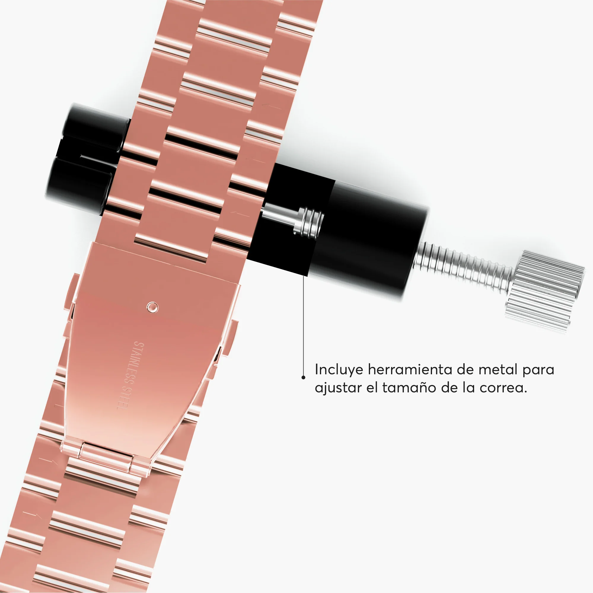 Correa en acero inoxidable ClassicLoop NCO para Watch 42/44/45/49mm - Oro rosa - Image 6