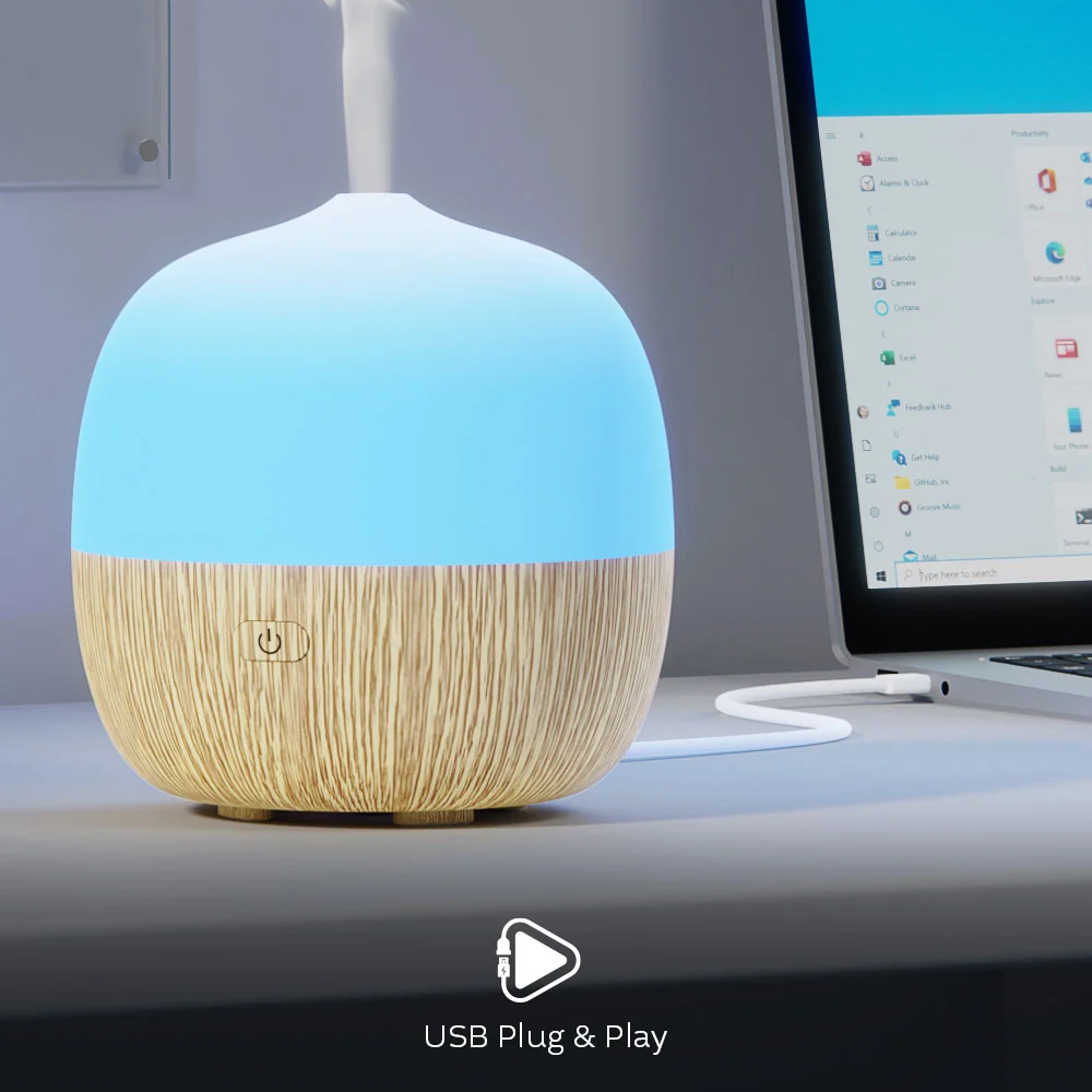 Difusor de Aroma Nexxt Inteligente Wi-Fi USB 120ml - Multicolor - Image 6