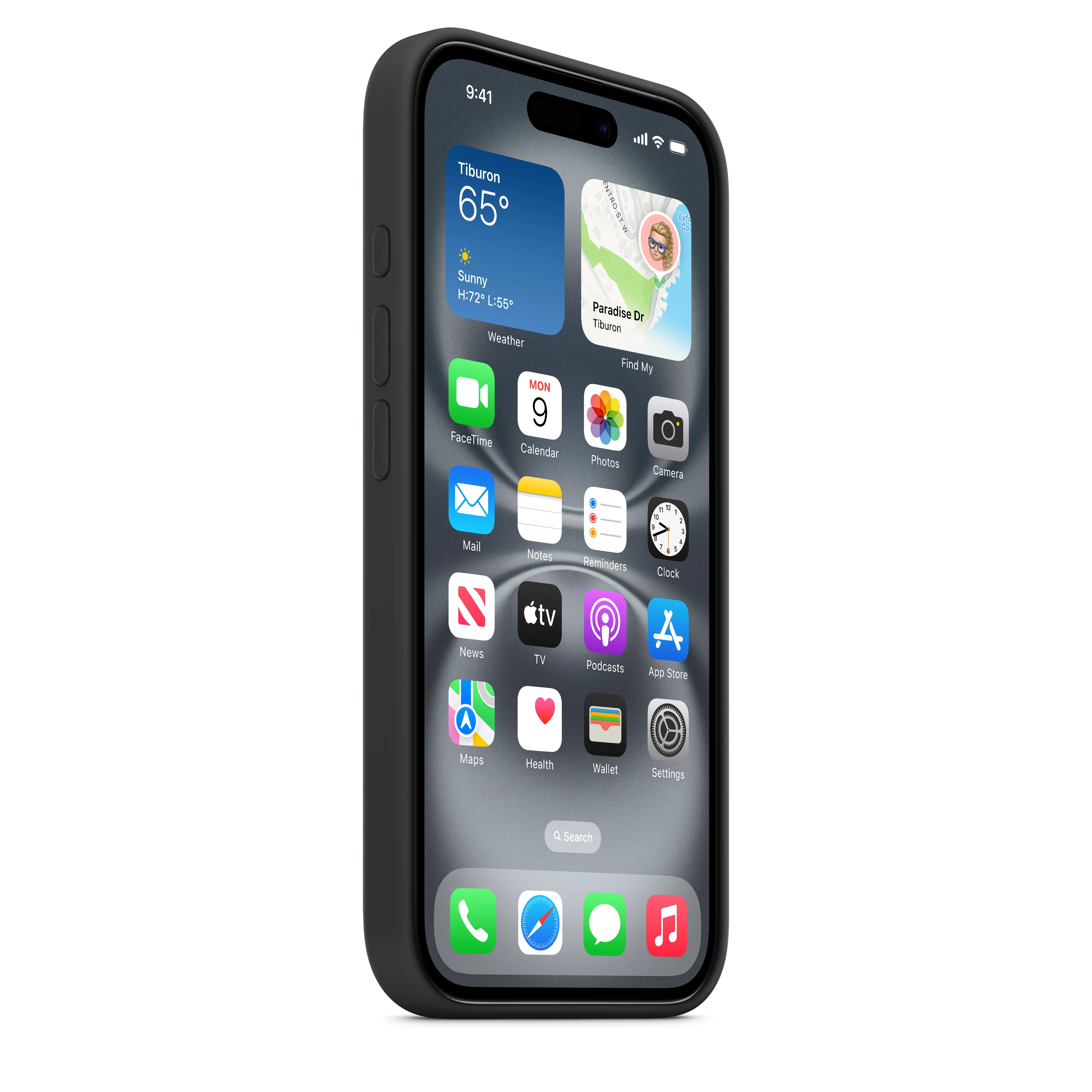 Funda de silicón con MagSafe para el iPhone 16 - Negro - Image 5