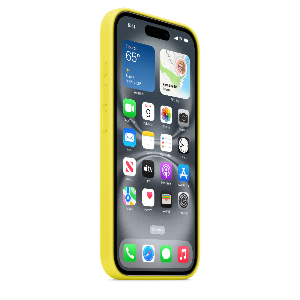 Funda de silicón con MagSafe para el iPhone 16 - Amarillo carambola - Image 5
