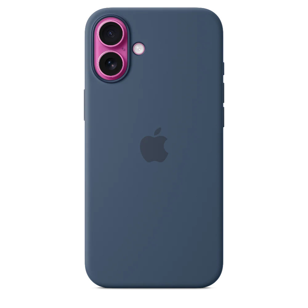 Funda de silicón con MagSafe para el iPhone 16 Plus - Azul denim - Image 3