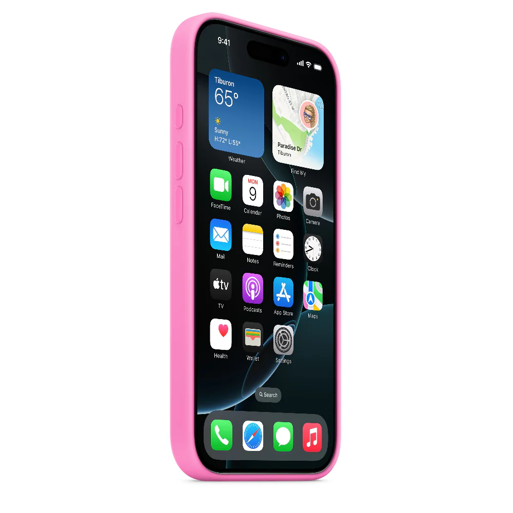 Funda de silicón con MagSafe para el iPhone 16 Pro – Color peonía - Image 5