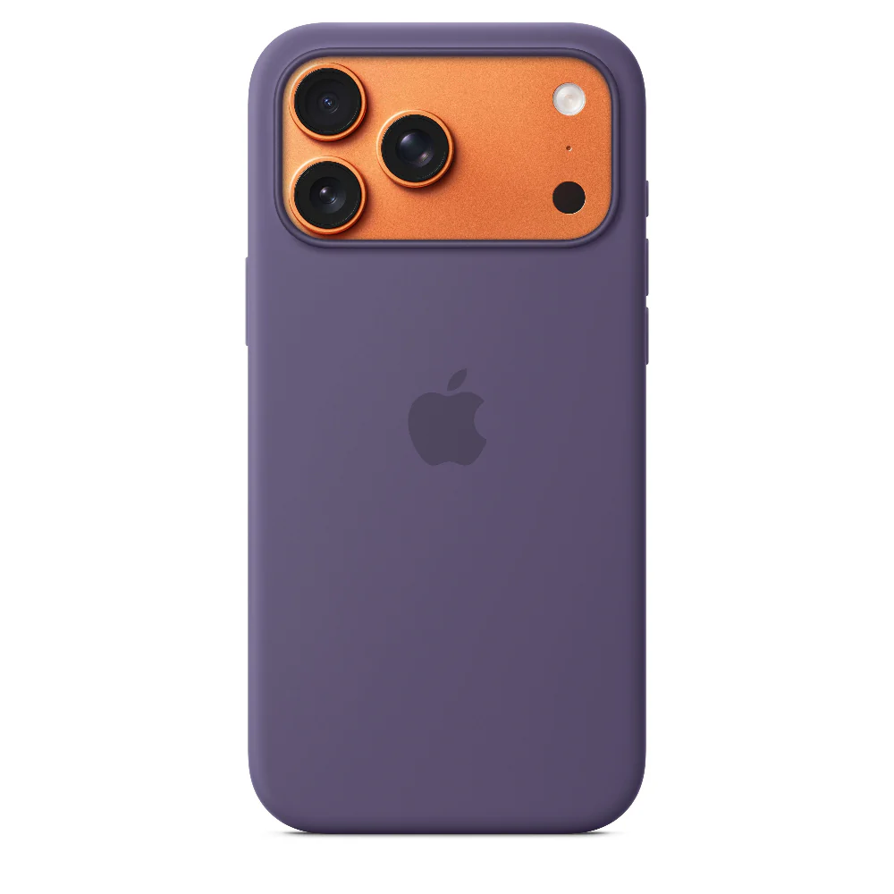 Funda de silicón con MagSafe para el iPhone 17 Pro Max – Morado niebla