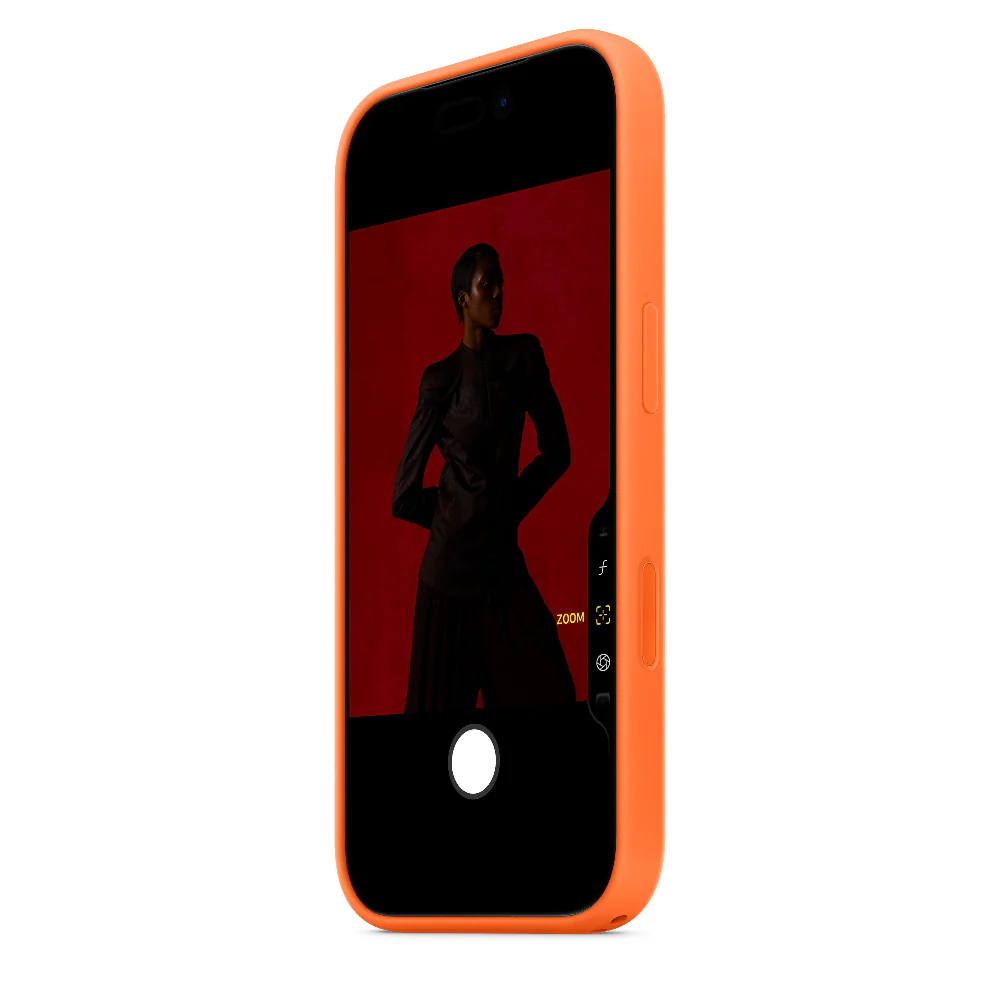 Funda de silicón Apple con MagSafe para el iPhone 17 Pro – Naranja - Image 4