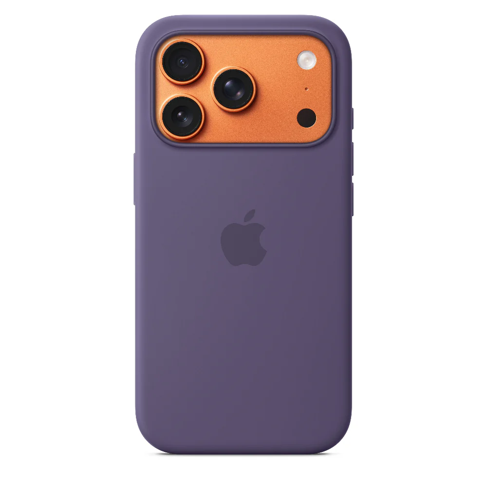Funda de silicón Apple con MagSafe para el iPhone 17 Pro – Morado niebla