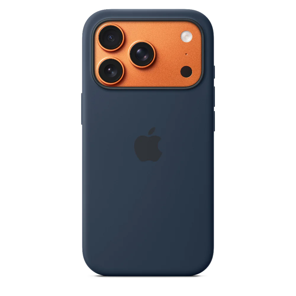 Funda de silicón Apple con MagSafe para el iPhone 17 Pro – Color medianoche