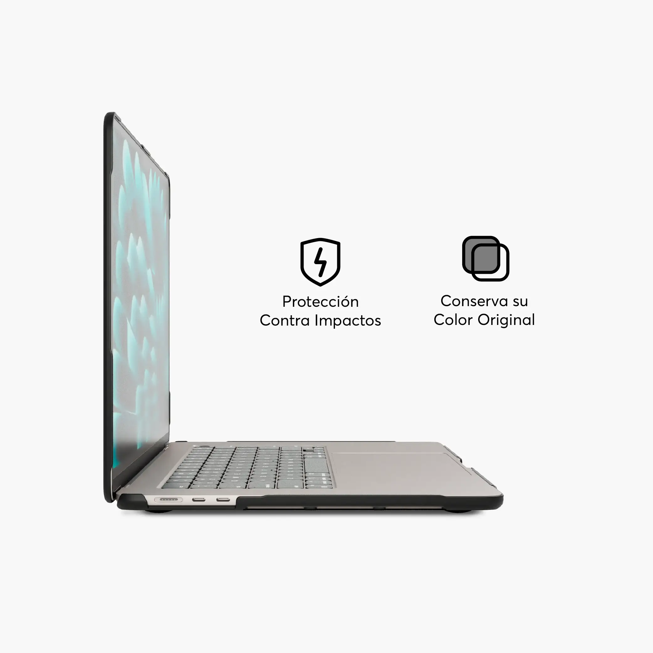 Hardcase Shock NCO para MacBook Air 15 (M2, M3, M4, M5) - Negro - Image 4