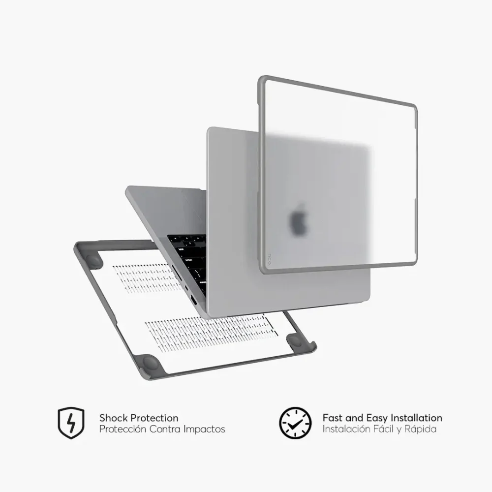 Hardcase Shock NCO para MacBook Pro 14 (M1, M2, M3, M4, M5) - Gris - Image 2